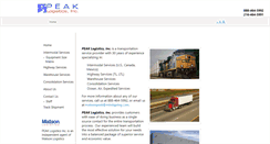 Desktop Screenshot of peaklogisticsinc.com